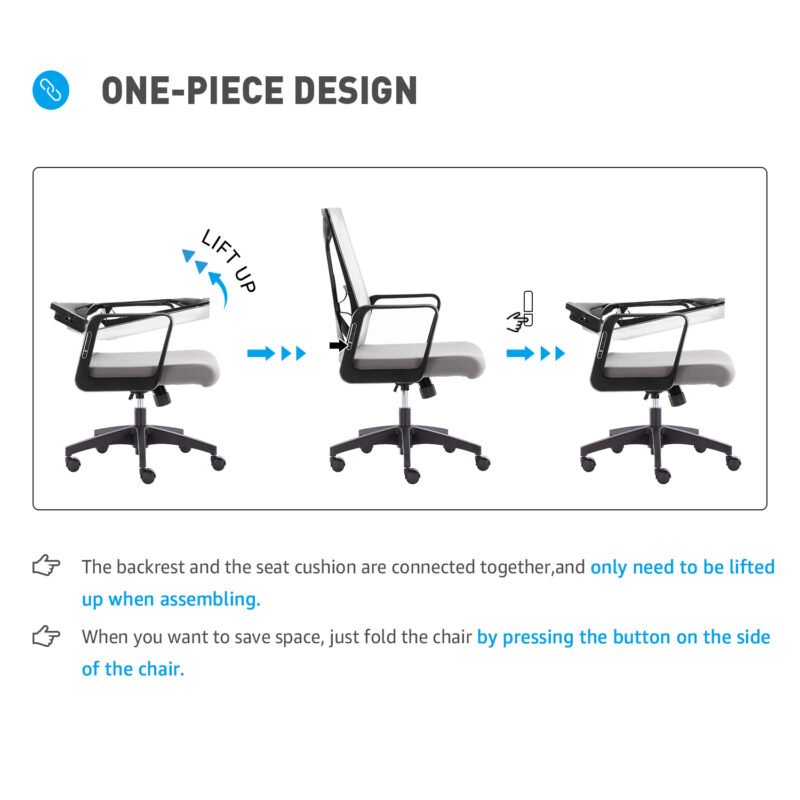 Zilean N840 || Comfort Cushion || Adjustable Nylon Back Support || Armrest
