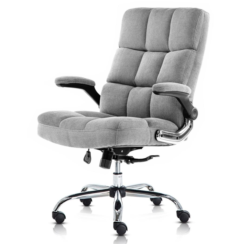 Blue Fabric Office Chair || Medium Back Office Executive Chair||S330