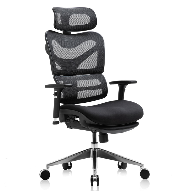 Janna || N810 || High Back Mesh Office Chair with Footrest || Adults Rolling Chair