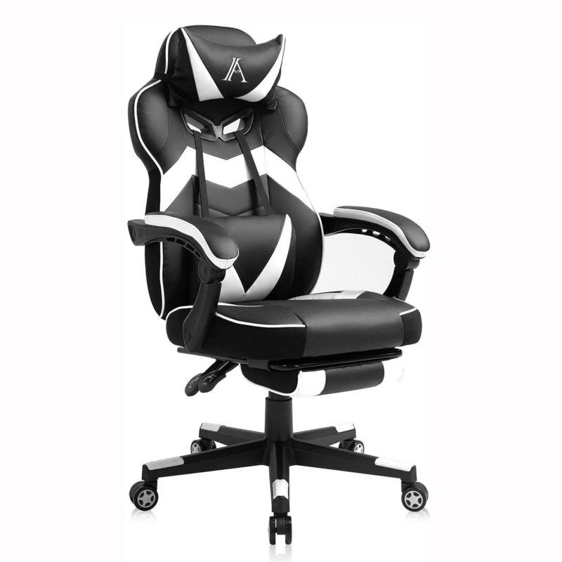 Ergonomic Gaming Chair with Footrest, Sillas Gamer Comfortable Video Game Chairs