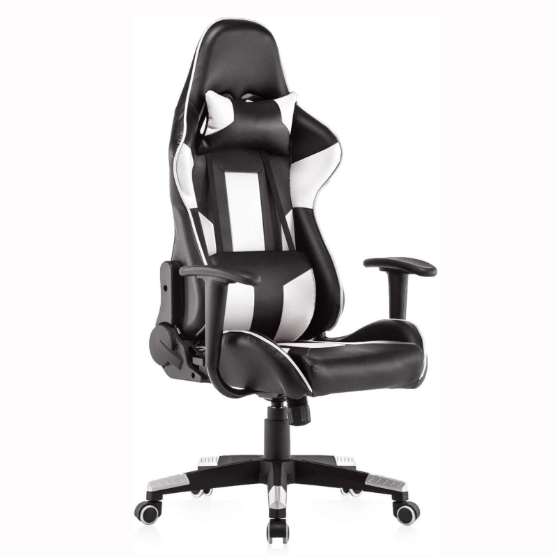 G130  Style: PU Leather Gaming Chair, White, Blue, Red, Black, Gray