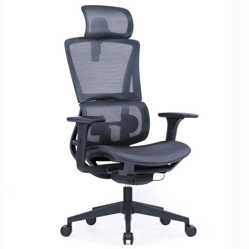 Jennifer || N820 || High Back Mesh Office Chair with Footrest || Adults Rolling Chair