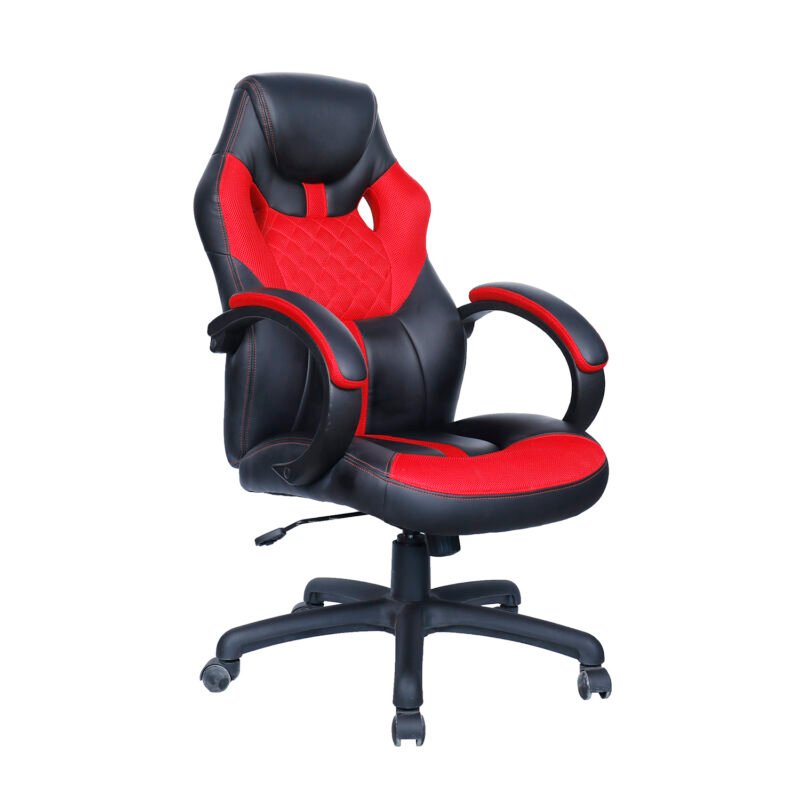 G660 || Office Work Black And Red Color || Leather Diamond Design