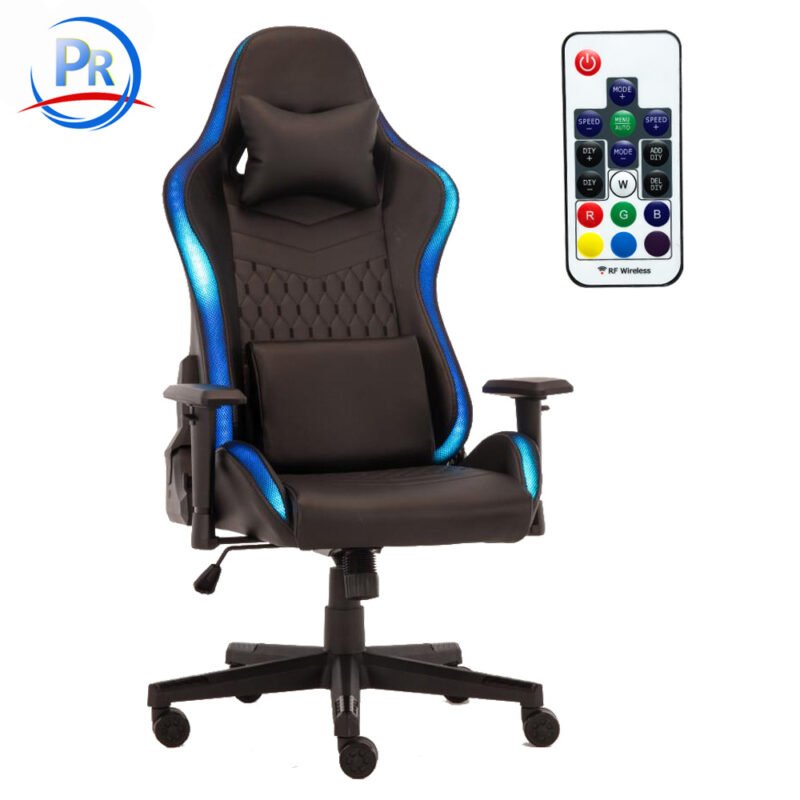 ZK-L025 || 4D Colorful Light LED Armrest || Ergonomic Sports Seat with  Adjustable Hight