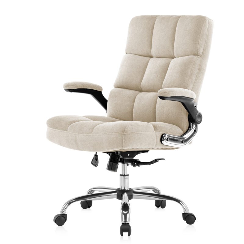 Blue Fabric Office Chair || Medium Back Office Executive Chair||S330